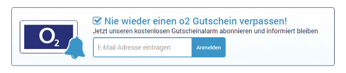 Für den Gutscheinalarm anmelden