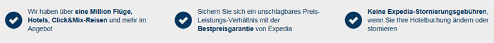 expedia.de Vorteile