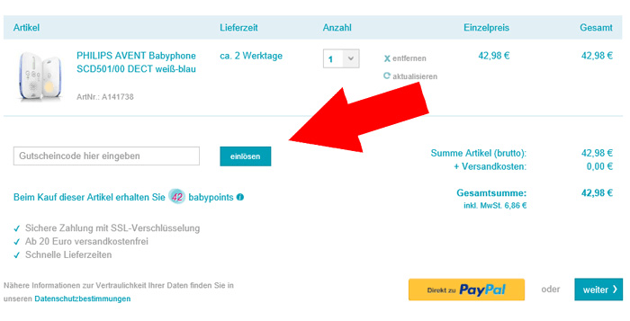 babymarkt.de Gutschein