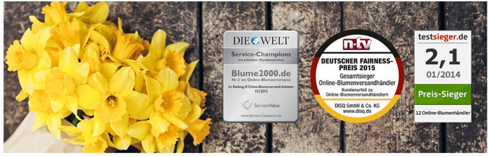 blume2000.de Auszeichnungen