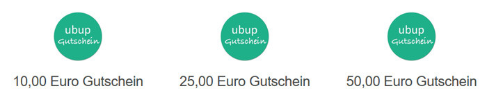 ubup.com Geschenkgutschein