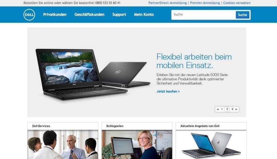 DELL Webseite