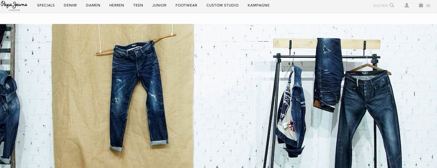 Pepe Jeans Webseite