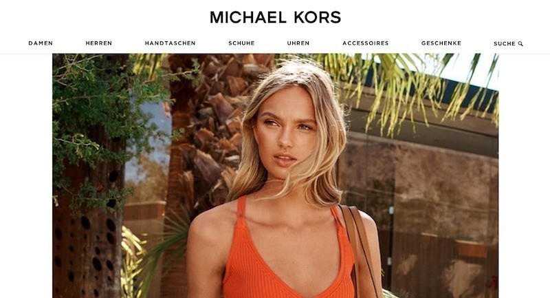 Michael Kors Webseite