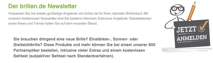Brillen.de Newsletter