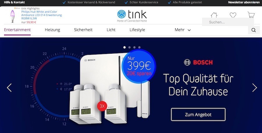 tink Webseite