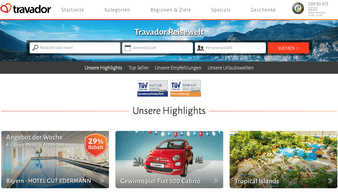 Travador Website