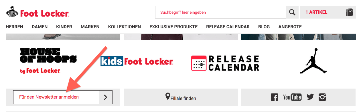 Foot Locker - Newsletter