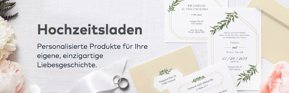 Vistaprint Hochzeitseinladungen