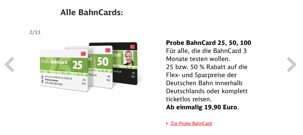 Deutsche Bahn BahnCard